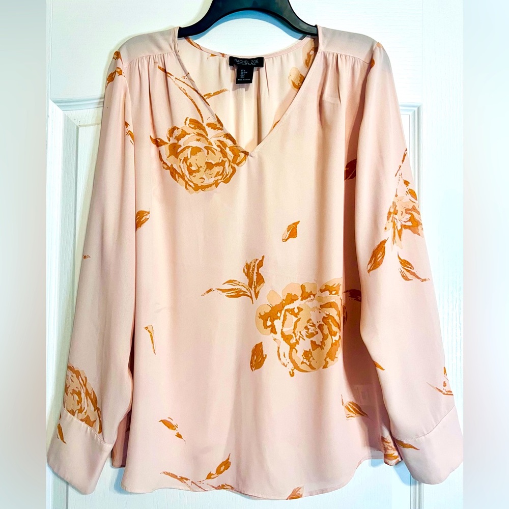 Rachel Zoe Tunic Style Long Sleeve Blouse